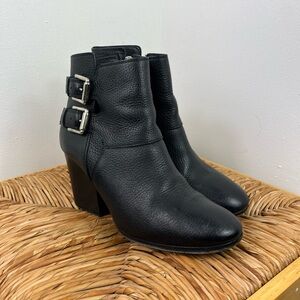 The Kooples Leather Buckle Ankle Boots Sz 39